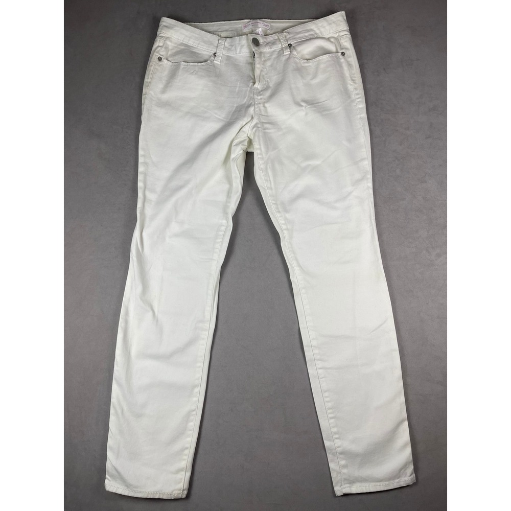 No Boundaries Mens White Skinny Jeans NJ17B720K Size 15 Stretch Denim Pants